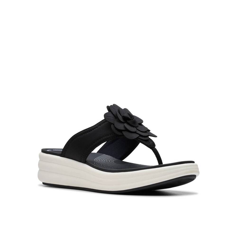 NEW CLARKS women's drift flora sandal in black
